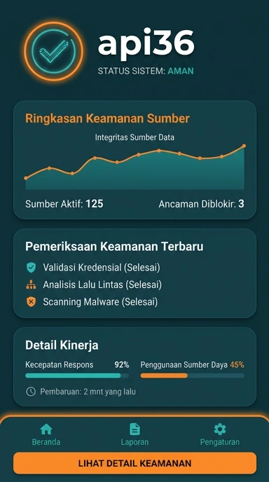 Tampilan kanal resmi api36