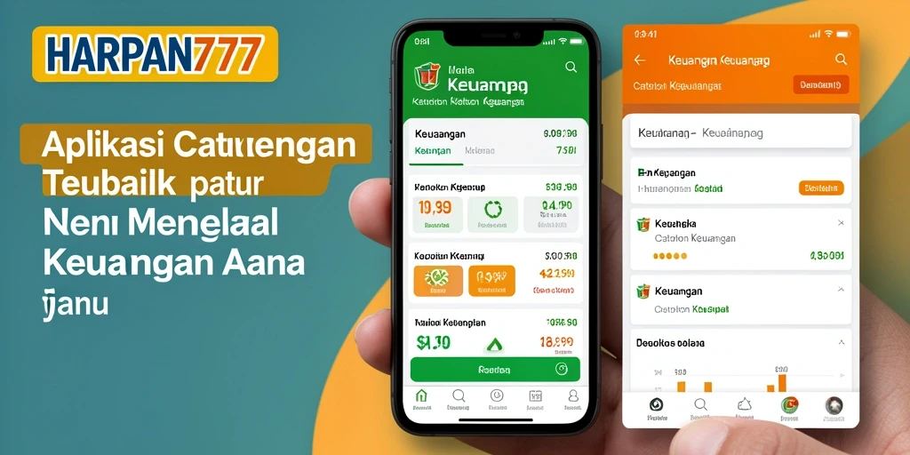 Screenshot utama HARAPAN777 menampilkan antarmuka Catatan Keuangan yang sederhana dan intuitif.